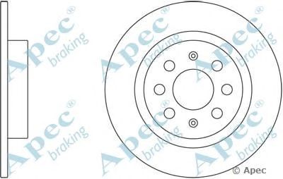 APEC BRAKING dsk2395 -  Тормозной диск